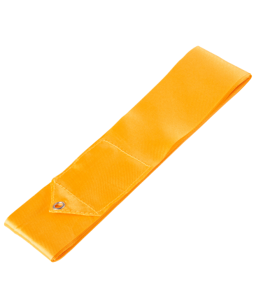 Лента для художественной гимнастики AGR-201 4м, с палочкой 46 см, оранжевый, фото 2