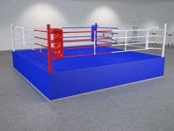 Ринг боксерский на помосте 6х6х1м (помост 7,5х7,5х1м), фото 1