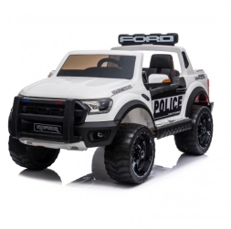 Детский электромобиль Ford Ranger Raptor Police с мигалками - DK-F150RP-WHITE, фото 1