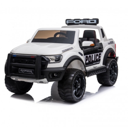 Детский электромобиль Ford Ranger Raptor Police с мигалками - DK-F150RP-WHITE, фото 1