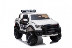 Детский электромобиль Ford Ranger Raptor Police с мигалками - DK-F150RP-WHITE, фото 2