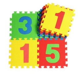 Игровой коврик 9-ти секционный с цифрами 33х33 см. х 7 мм. (03-436-T), фото 1