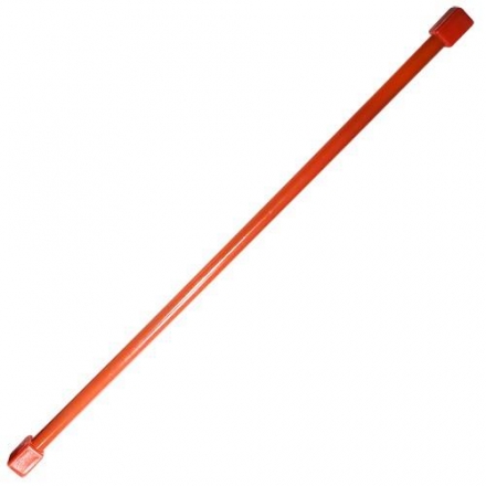 Палка гимнастическая (бодибар), арт.MR-B04, вес 4кг,  дл. 120 см,  стальная труба, красный, фото 1