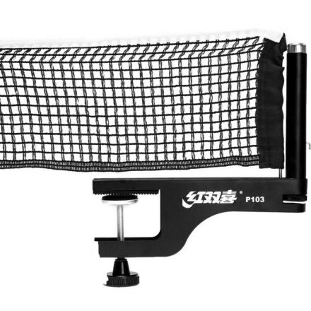 Запасная сетка для настольного тенниса DHS 410, хлопок, черный, фото 1