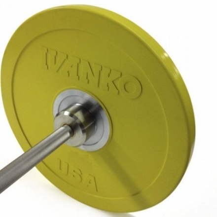Бампированный обрезиненный диск IVANKO OBP-15KG (15 кг), фото 1