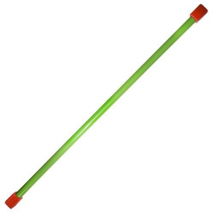 Палка гимнастическая (бодибар), арт.MR-B03, вес 3кг, дл. 120 см,  стальная труба, зеленый, фото 1