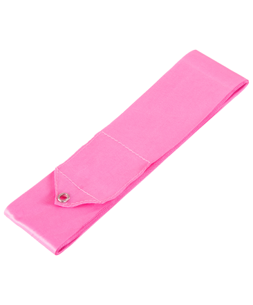 Лента для художественной гимнастики AGR-201 4м, с палочкой 46 см, розовый, фото 2