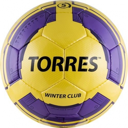 Мяч футбольный &quot;TORRES Winter Club YELLOW&quot;, размер 5, фото 2