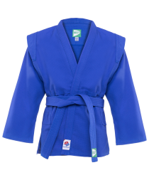 Куртка для самбо JS-303, синяя, р.2/150, фото 1