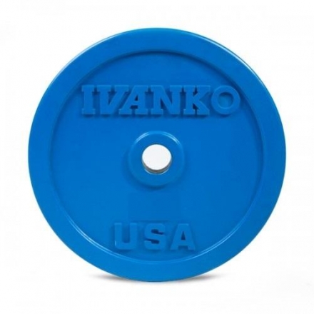 Бампированный обрезиненный диск IVANKO OBP-20KG (20 кг), фото 1