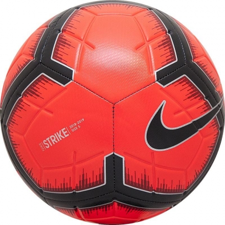 Мяч футбольный любительский &quot;NIKE Strike&quot;, р.5, красно-черно-серебристый, фото 1