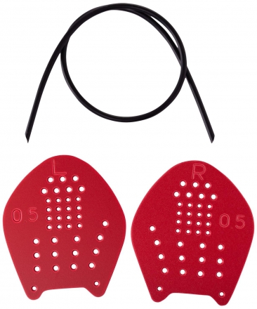 Лопатки для плавания Target, красный, S, фото 1