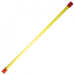 Палка гимнастическая (бодибар), арт.MR-B02, вес 2кг, дл. 120 см,  стальная труба, желтый