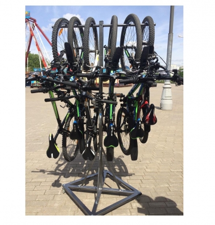 Система для хранения велосипедов на 6 мест мобильная, фото 4