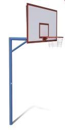 Стенд баскетбольный для улиц FIBA щит 1800х1050 влагостойкая фанера УТ408 