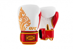 UFC Premium True Thai Перчатки для бокса (белые/красные), фото 1