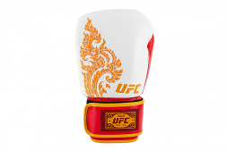 UFC Premium True Thai Перчатки для бокса (белые/красные), фото 2