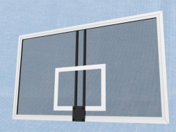 Щит баскетбольный профессиональный закалённое стекло 10 мм на металлической раме, 1800х1050мм, шт., фото 1
