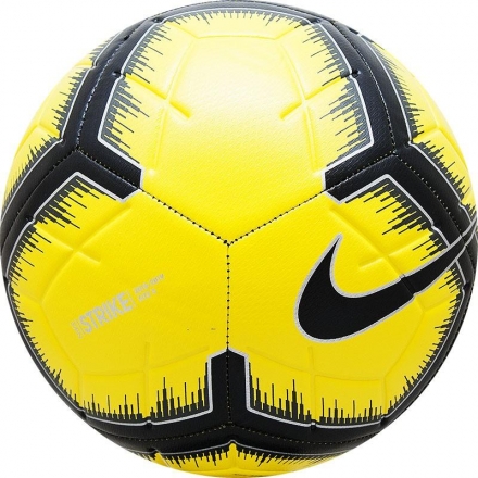 Мяч футбольный любительский &quot;NIKE Strike&quot;, р.5, желто-черно-серебристый, фото 1