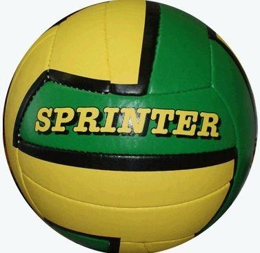 Мяч для волейбола SPRINTER 5 слоев. (Желтый+Зеленый), фото 1