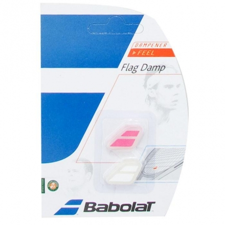 Виброгаситель BABOLAT Flag Damp (ЧЕРНЫЙ), бело-розовый, фото 1