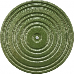 Диск здоровья металлический, диаметр 28 см, зелено-черный, фото 1
