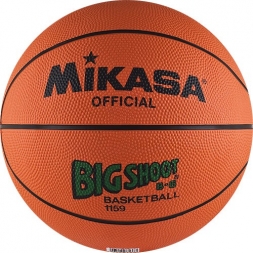 Мяч баск. &quot;MIKASA 1159&quot;  р.6, бут.кам, нейл.корд, оранжево-черный