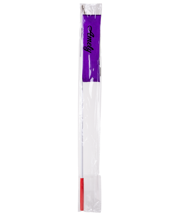 Лента для художественной гимнастики AGR-201 4м, с палочкой 46 см, фиолетовый, фото 4
