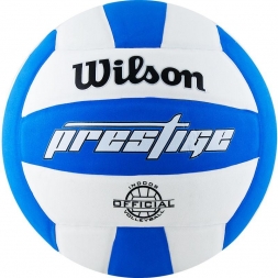 Мяч волейбольный &quot;Wilson  Prestige&quot;, размер 5, синт.кожа TPE, бело-сине-черный