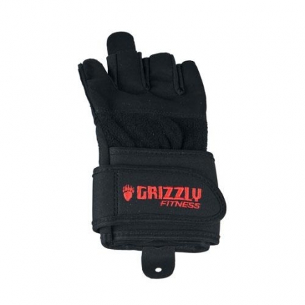 Перчатки с фиксатором запястья Grizzly Fitness Power training 8751-04, фото 3