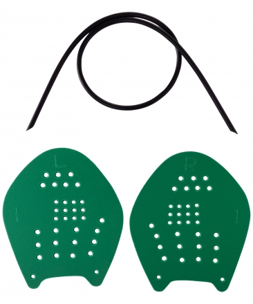 Лопатки для плавания Target, зеленый, M, фото 1