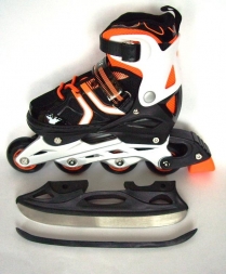 Коньки роликовые со сменной хоккейной рамой CS-781 S (31-34)