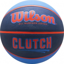 Мяч баскетбольный WILSON Clutch, р.7, сине-оранжевый