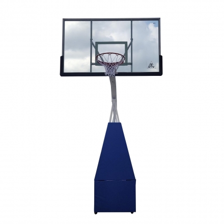 Баскетбольная мобильная стойка DFC STAND72G PRO 180x105см (стекло 12мм, шесть коробов), фото 2