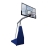 Баскетбольная мобильная стойка DFC STAND72G PRO 180x105см (стекло 12мм, шесть коробов)