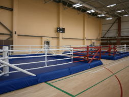 Ринг боксерский напольный TOTALBOX РНБ6 монтажная площадь 7,1х7,1 м (размер по канатам 6х6 м)