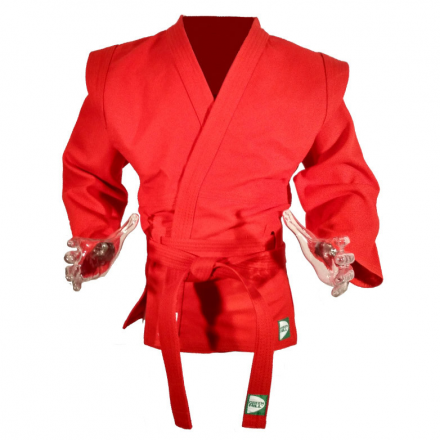 Куртка для самбо &quot;GREEN HILL MASTER&quot; арт. SC-550-54-RD, р.54, одобр. FIAS, 100% хлопок, красная, фото 1