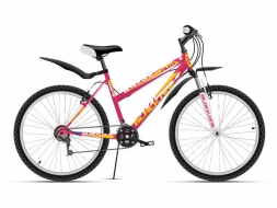 Велосипед Black One Alta  розово-желтый 18''