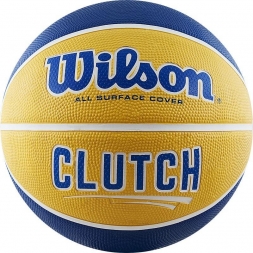Мяч баскетбольный WILSON Clutch, р.7, сине-желтый