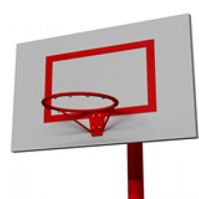 Баскетбольный щит с кольцом антивандальный, фото 1
