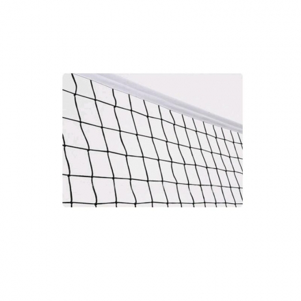 Сетка волейбольная Ø- 3,1мм, черная, обшитая капроном с 1-й стороны, с тросом, фото 1