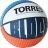Мяч баск. &quot;TORRES Block&quot; арт.B02077, р.7, резина, нейлон. корд, бут. камера, бело-сине-красный