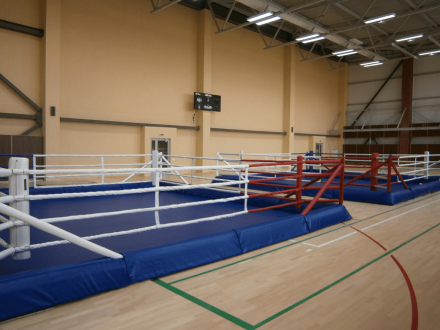 Ринг боксерский напольный TOTALBOX РНБ5 монтажная площадь 6,1х6,1 м (размер по канатам 5х5 м), фото 1
