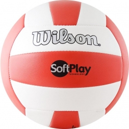 Мяч волейбольный &quot;Wilson Soft Play&quot;, размер 5, красно-бело-черный