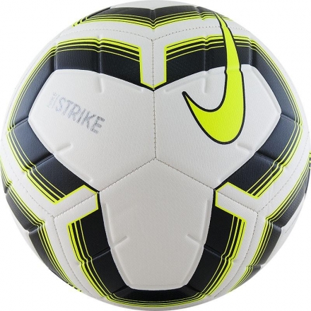 Мяч футбольный любительский &quot;NIKE Strike Team&quot;, р. 4, белый-черный-салатовый , фото 1