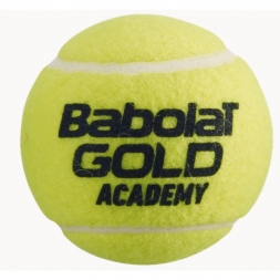 Мяч теннисный BABOLAT GOLD ACADEMY, арт.501085, уп.3шт,одобр.ITF,сукно,нат.резина,желт, фото 2