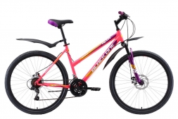 Велосипед Black One Alta 26 D розовый/фиолетовый/желтый 14,5&quot;