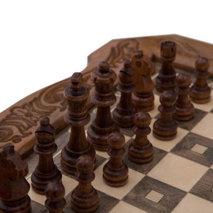 Шахматы резные в ларце 40, Avetyan, фото 4