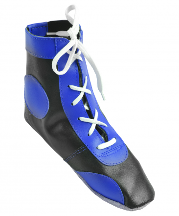 Обувь для самбо П кожа, синяя, фото 1