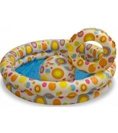 Надувной бассейн Intex 59460 пузыри 122х25 см с мячом и кругом, фото 2
